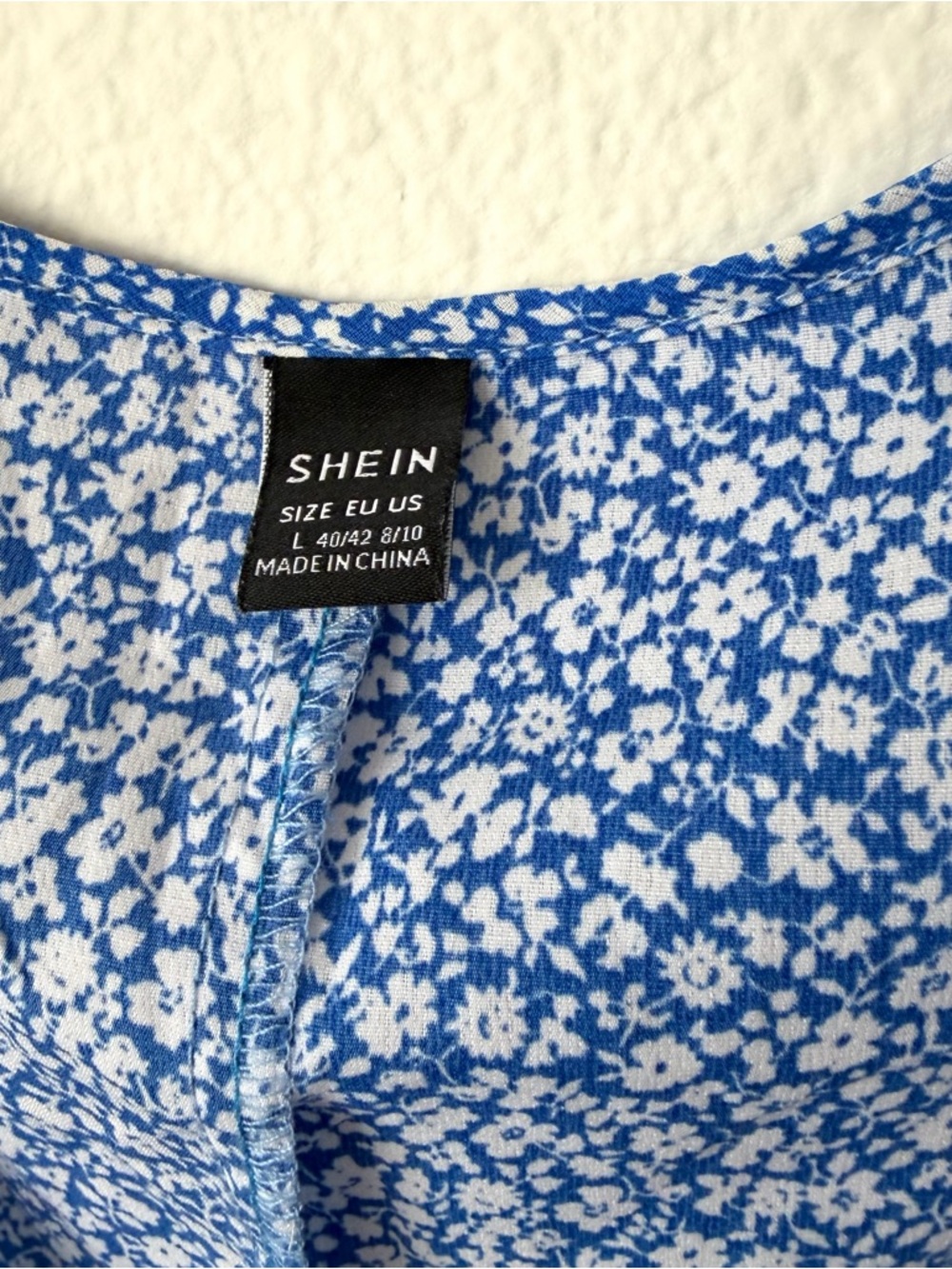 SHEIN Large Floral Flutter Sleeve Mini Dress - Picture 3 of 8